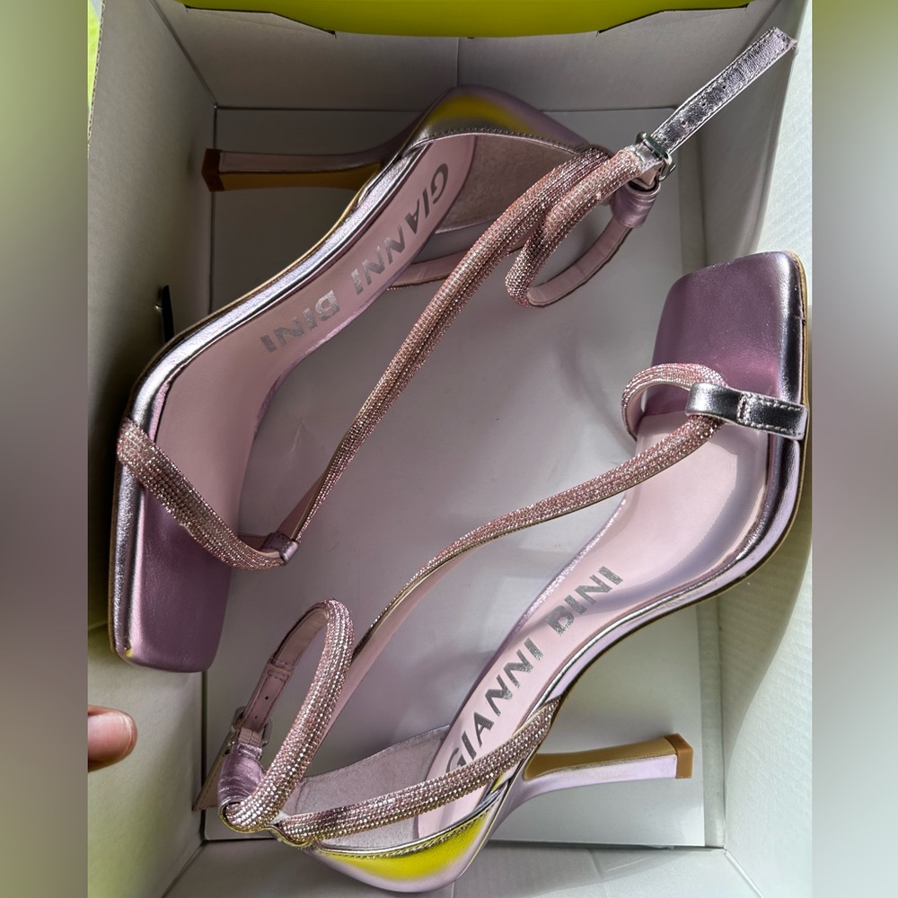 Gianni Bini Purple Sparkling Heels